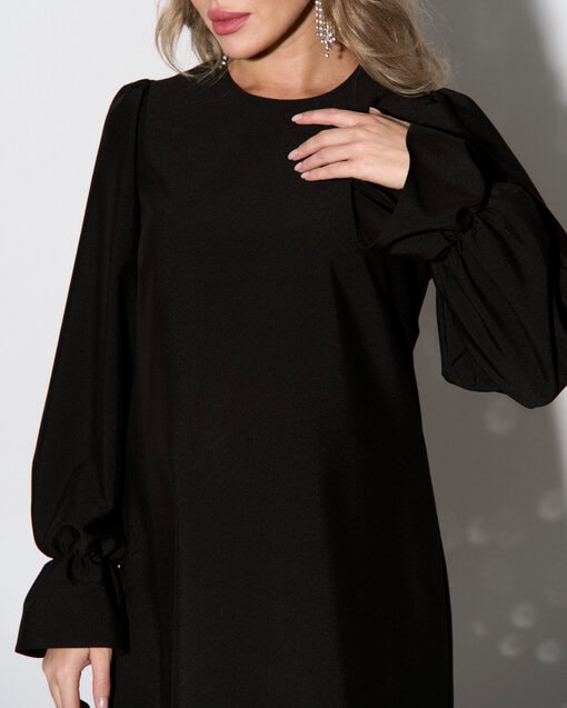 Черное мини-платье для беременных Maysi — изображение 7