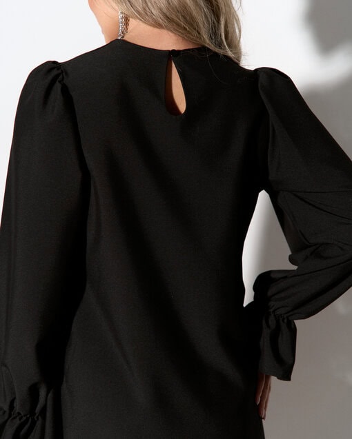 Черное мини-платье для беременных Maysi — изображение 12