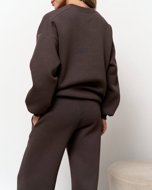 Кофейные теплые брюки для будущих мам Flex Warm — изображение 6