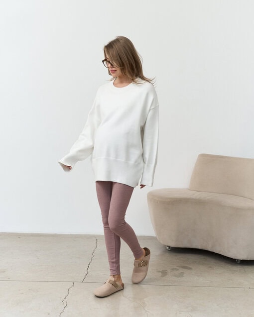 Молочный удлиненный джемпер Deson — изображение 7