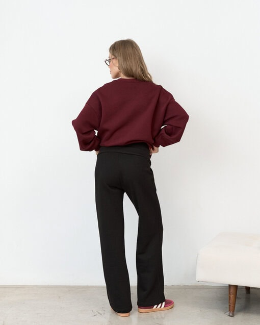 Черные теплые брюки для будущих мам Flex Warm — изображение 11