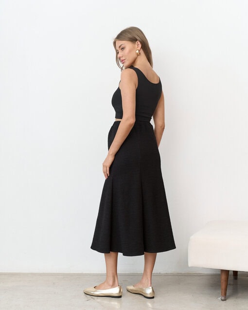 Черная твидовая юбка Gale — изображение 9