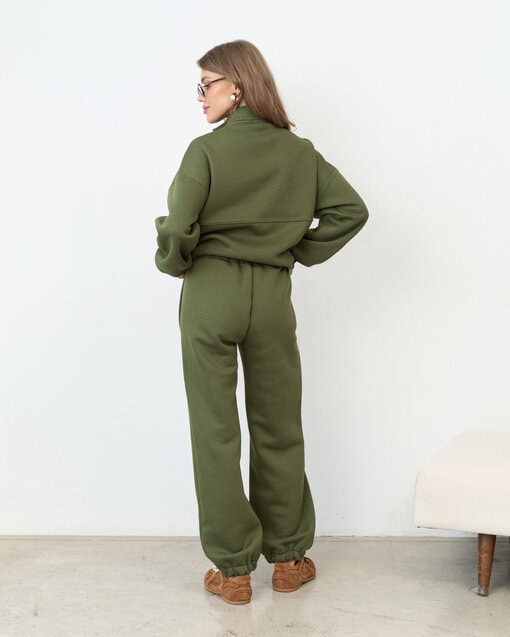 Теплые брюки в цвете хаки для будущих и кормящих мам Trix Warm — изображение 12