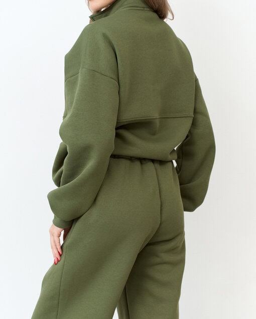 Теплые брюки в цвете хаки для будущих и кормящих мам Trix Warm — изображение 11