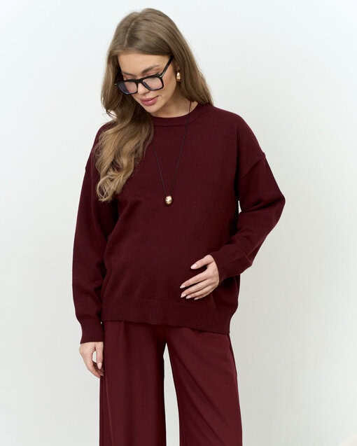 Бордовый базовый джемпер Martin — изображение 12