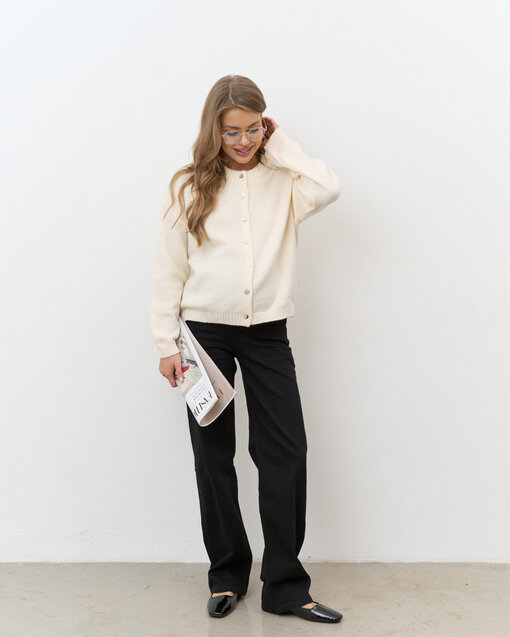 Черные джинсы прямого кроя для будущих мам Vitta — изображение 5