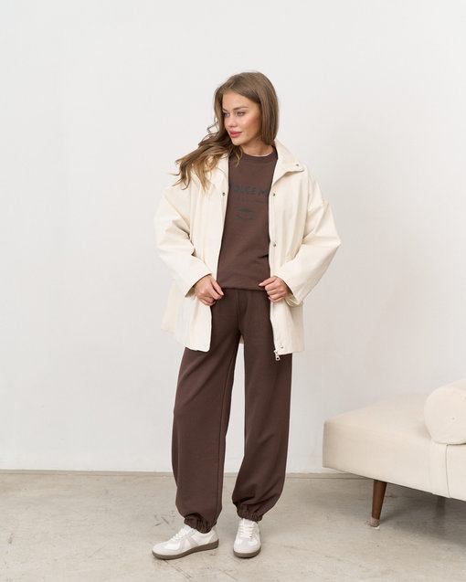 Молочная куртка-парка для будущих и кормящих мам Rain — изображение 3