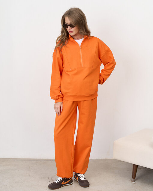 Оранжевый свитшот для будущих и кормящих мам Hot Mom Club — изображение 4