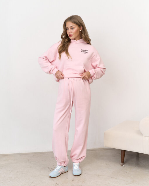 Светло-розовое худи для беременных и кормящих мам Kapusta Fashion — изображение 3