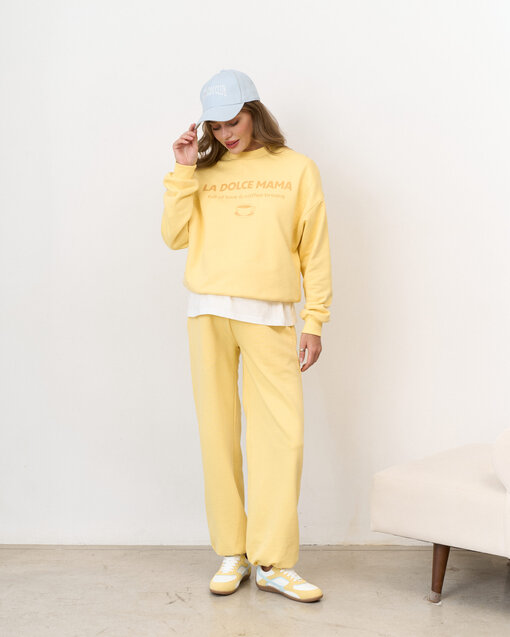 Желтый свитшот для будущих и кормящих мам La dolce mama — изображение 7