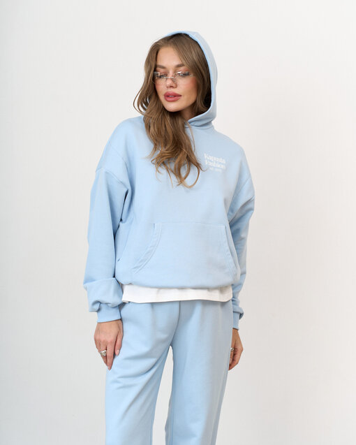 Светло-голубое худи для беременных и кормящих мам Kapusta Fashion — изображение 9