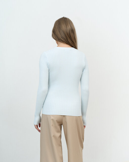 Голубой лонгслив для будущих и кормящих мам Milan — изображение 9