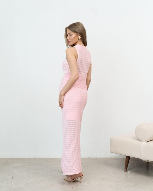 Розовый комплект из ажурного трикотажа Verona — изображение 13