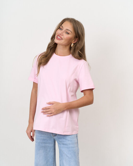 Розовая футболка для будущих и кормящих мам Astoria — изображение 3