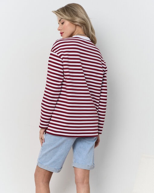 Голубые джинсовые шорты для будущих и кормящих мам Linda — изображение 6