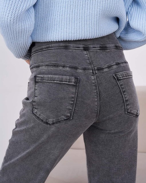 Серые джинсы moms для будущих мам Desire — изображение 8