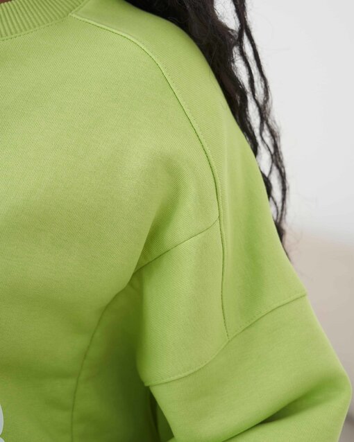 Лаймовый свитшот для будущих и кормящих мам Hot Mom — изображение 9