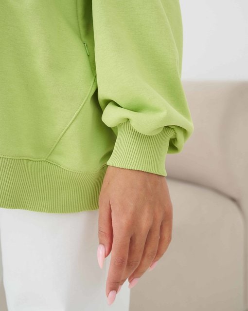 Лаймовый свитшот для будущих и кормящих мам Hot Mom — изображение 10