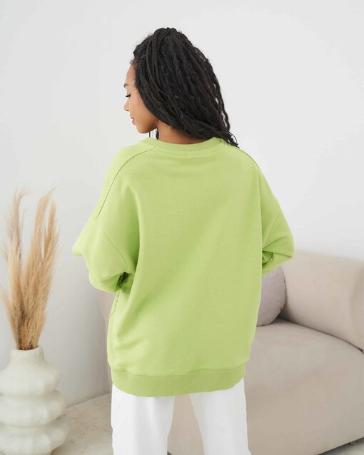 Лаймовый свитшот для будущих и кормящих мам Hot Mom — изображение 12