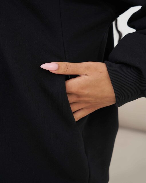 Черный свитшот для будущих и кормящих мам Hanna — изображение 2