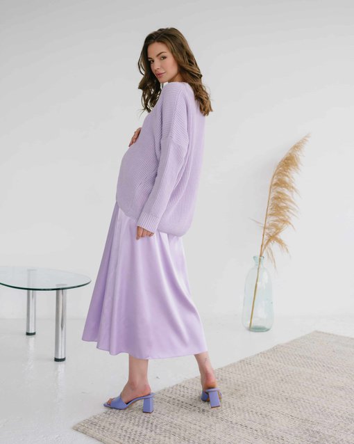 Лавандовый свитер для будущих и кормящих мам Erika — изображение 5