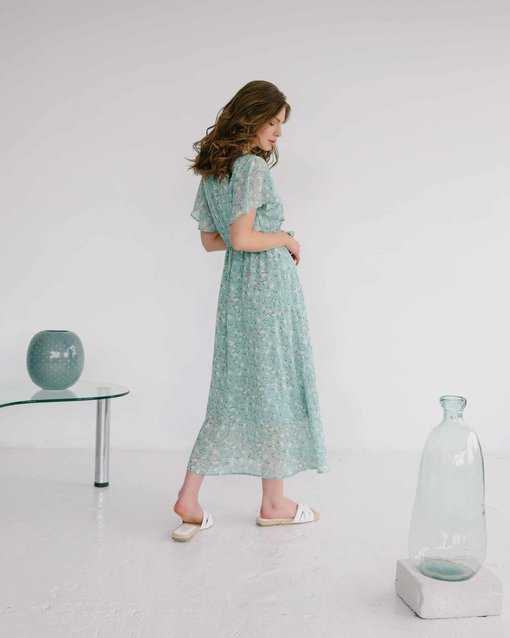 Мятное платье для будущих и кормящих мам Monaco — изображение 6