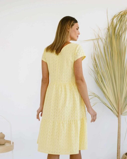 Лимонное платье для будущих и кормящих мам Anemona — изображение 5
