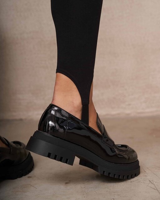 Чёрные леггинсы для беременных со штрипками Samy — изображение 4