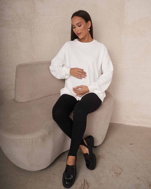 Чёрные леггинсы для беременных со штрипками Samy — изображение 3