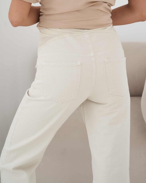 Молочные джинсы прямого кроя для будущих мам Tally — изображение 5