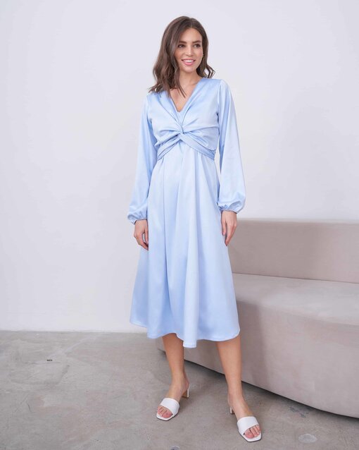Голубое платье для беременных и кормящих Blush — изображение 7