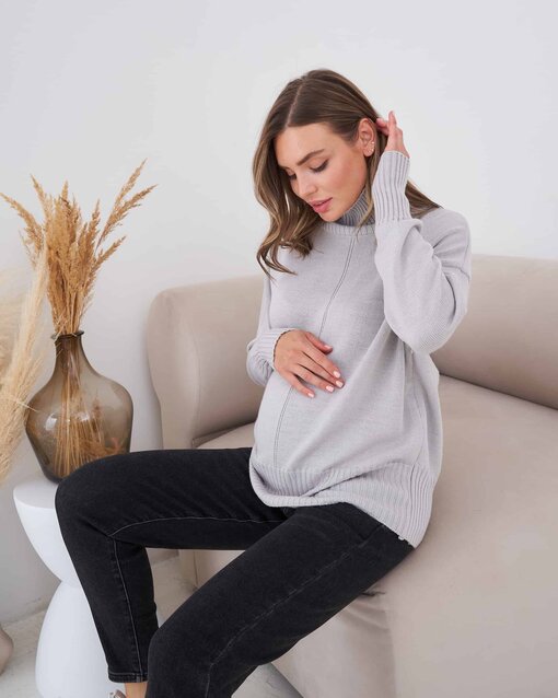 Черные джинсы moms для будущих мам Flow — изображение 4