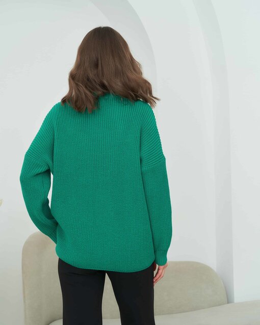 Зеленый свитер для будущих и кормящих мам Atlanta — изображение 5