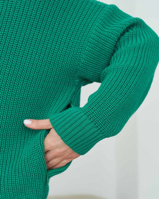 Зеленый свитер для будущих и кормящих мам Atlanta — изображение 2