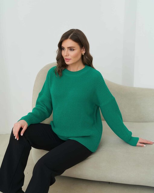 Зеленый свитер для будущих и кормящих мам Atlanta — изображение 3
