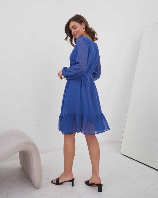 Васильковое воздушное платье для будущих и кормящих мам Bellini — изображение 5