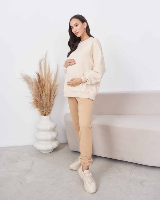 Кремовый свитшот для будущих и кормящих мам Urban — изображение 4