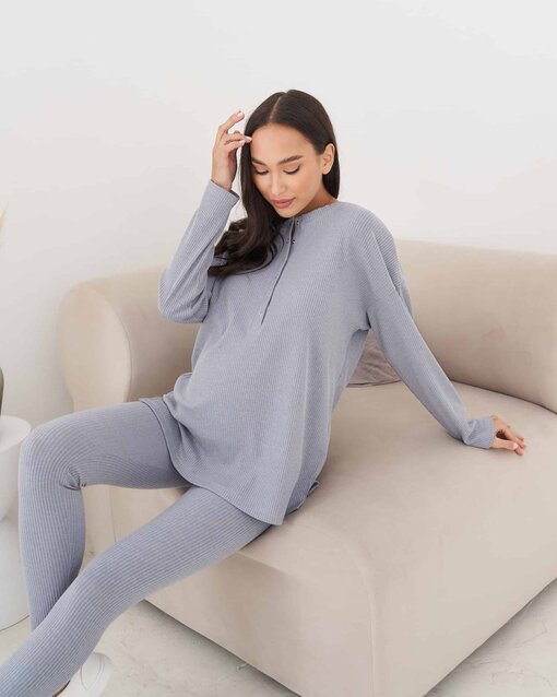 Серый джемпер для беременных и кормящих Kardy — изображение 5