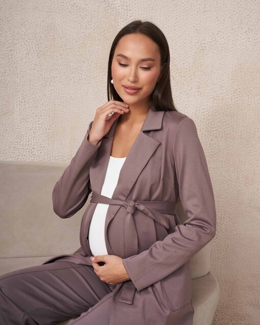 Кофейный жакет для будущих и кормящих мам Mon Ami