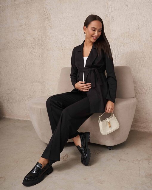 Черные брюки для будущих и кормящих мам Mon Ami — изображение 4