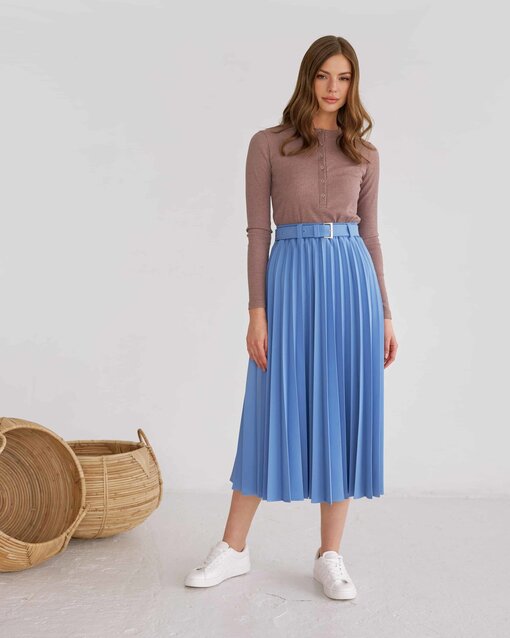Голубая юбка-плиссе Darsia — изображение 7