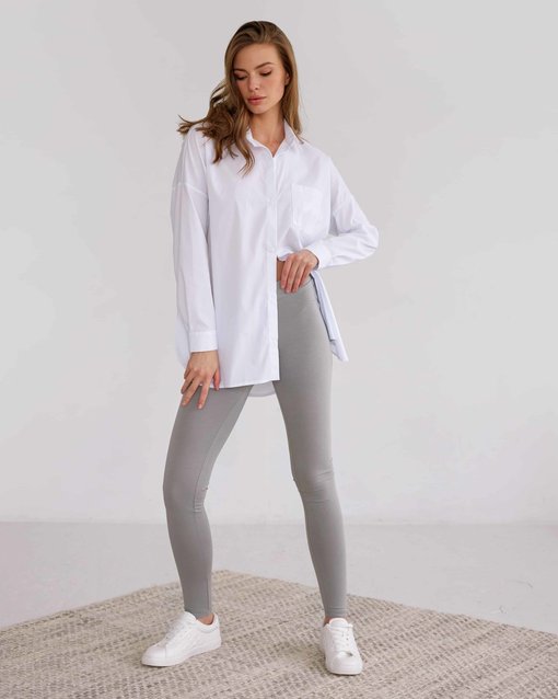 Серые леггинсы для будущих и кормящих мам Solar — изображение 3