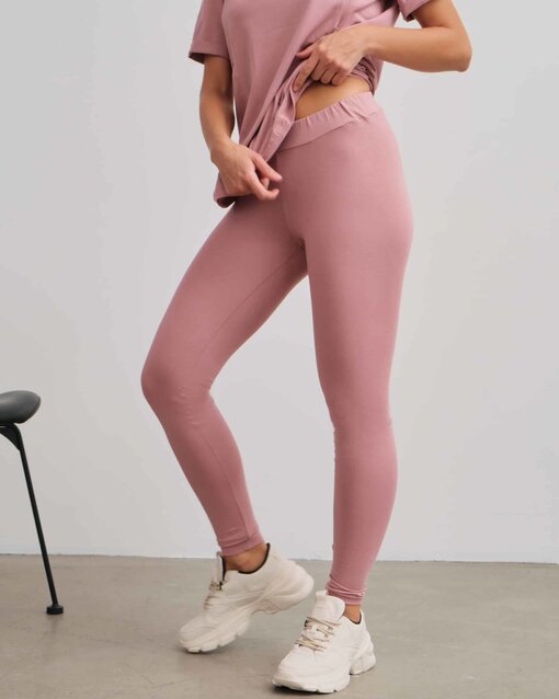 Пудровые леггинсы для будущих и кормящих мам Solar — изображение 3