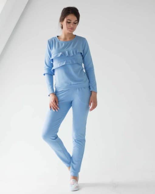 Голубые брюки для будущих и кормящих мам Summer — изображение 5