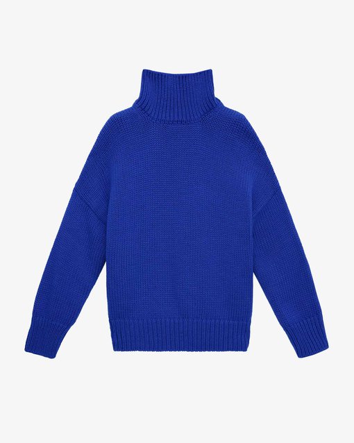 Синий свитер-оверсайз для будущих мам Grayson — изображение 11