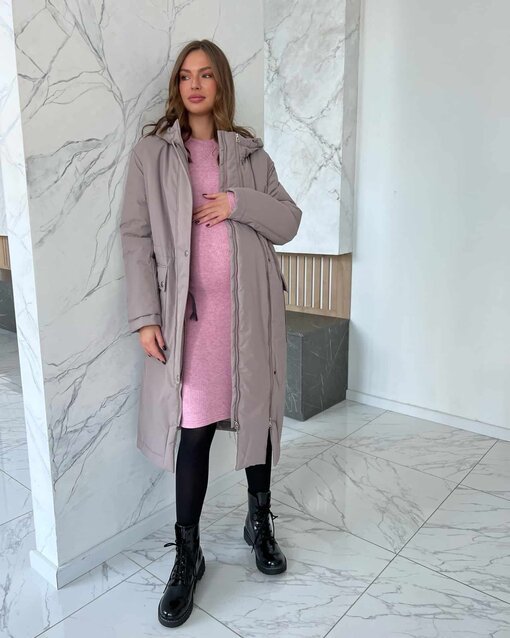 Розовое платье для будущих и кормящих мам Marika — изображение 3