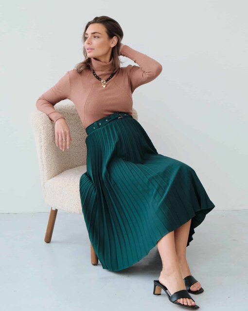 Изумрудная юбка-плиссе Darsia — изображение 8