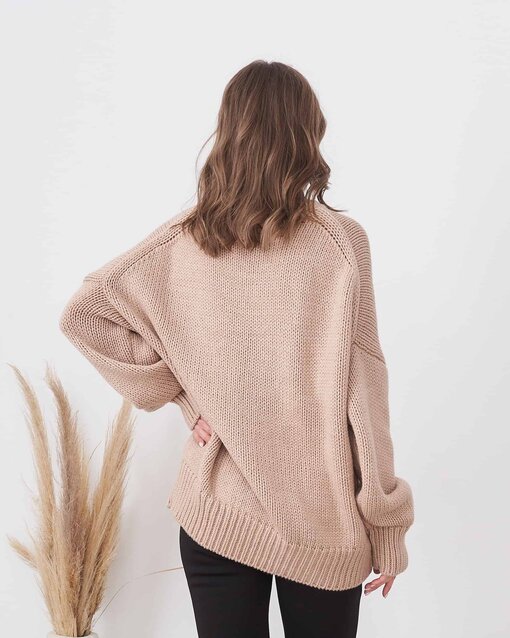 Бежевый свитер-оверсайз для будущих мам Grayson — изображение 2
