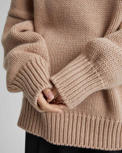 Бежевый свитер-оверсайз для будущих мам Grayson — изображение 4