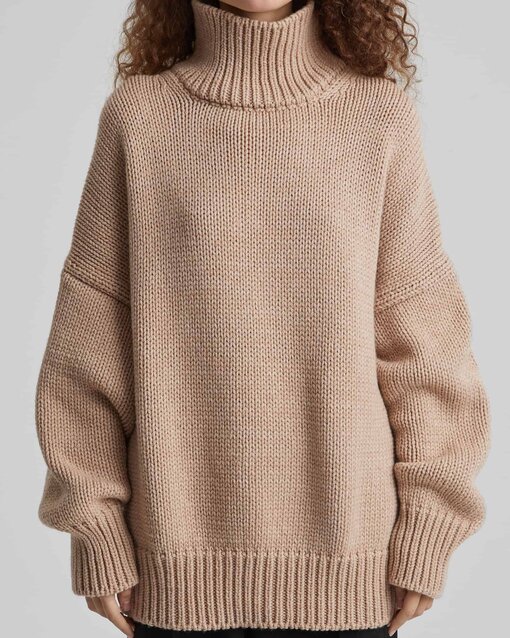 Бежевый свитер-оверсайз для будущих мам Grayson — изображение 5